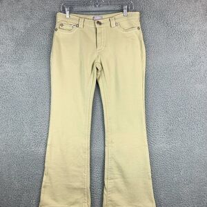PROJECT G Pants Womens 8 Yellow Bell Bottom Stretchy Jean Style Slacks